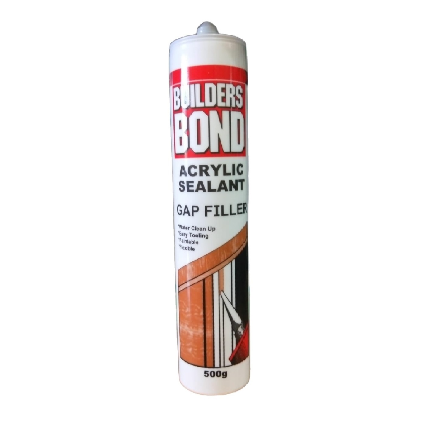 Builders Bond Silicone Acrylic Sealant White 500g
